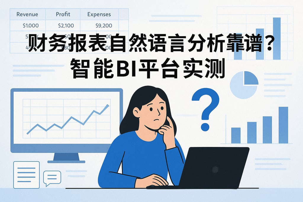 财务报表自然语言分析靠谱吗？智能BI平台实测