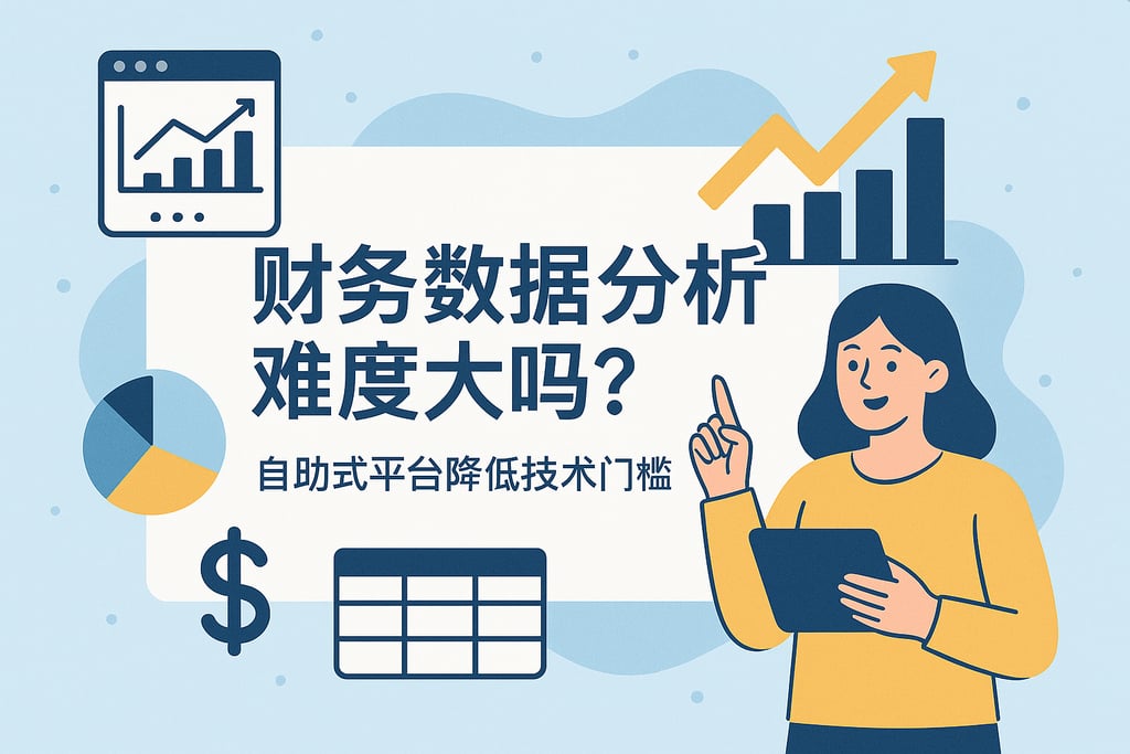 财务数据分析难度大吗？自助式平台降低技术门槛