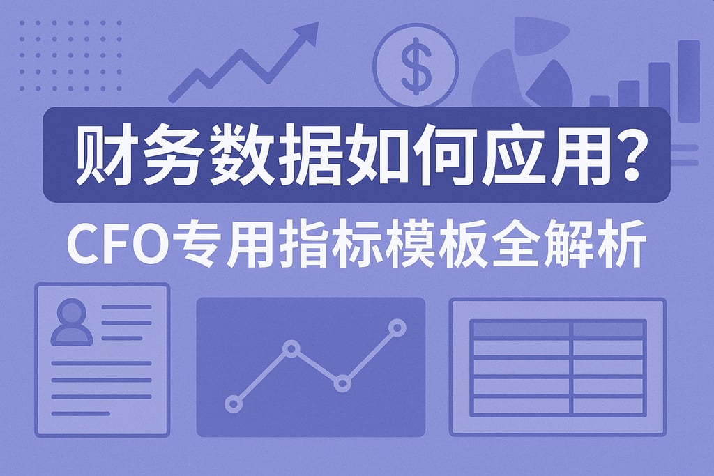 财务数据如何应用？CFO专用指标模板全解析