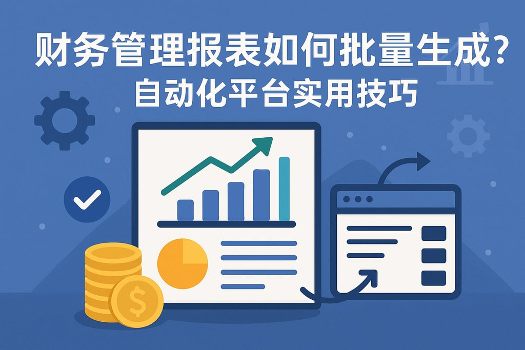 财务管理报表如何批量生成？自动化平台实用技巧