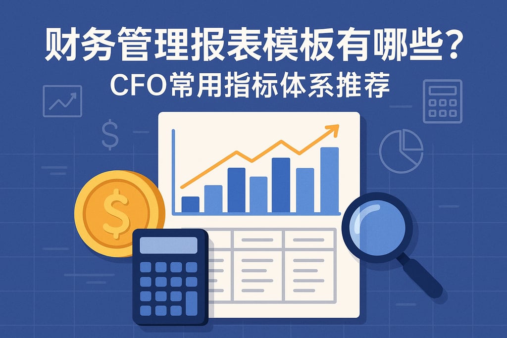 财务管理报表模板有哪些？CFO常用指标体系推荐