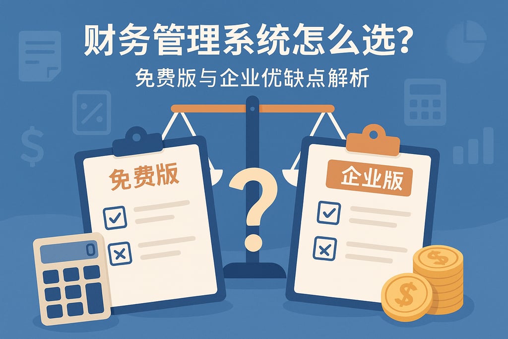 财务管理系统怎么选？免费版与企业版优缺点解析