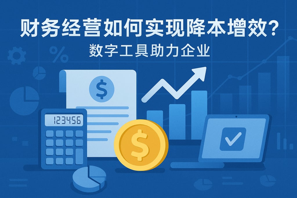 财务经营如何实现降本增效？数字工具助力企业