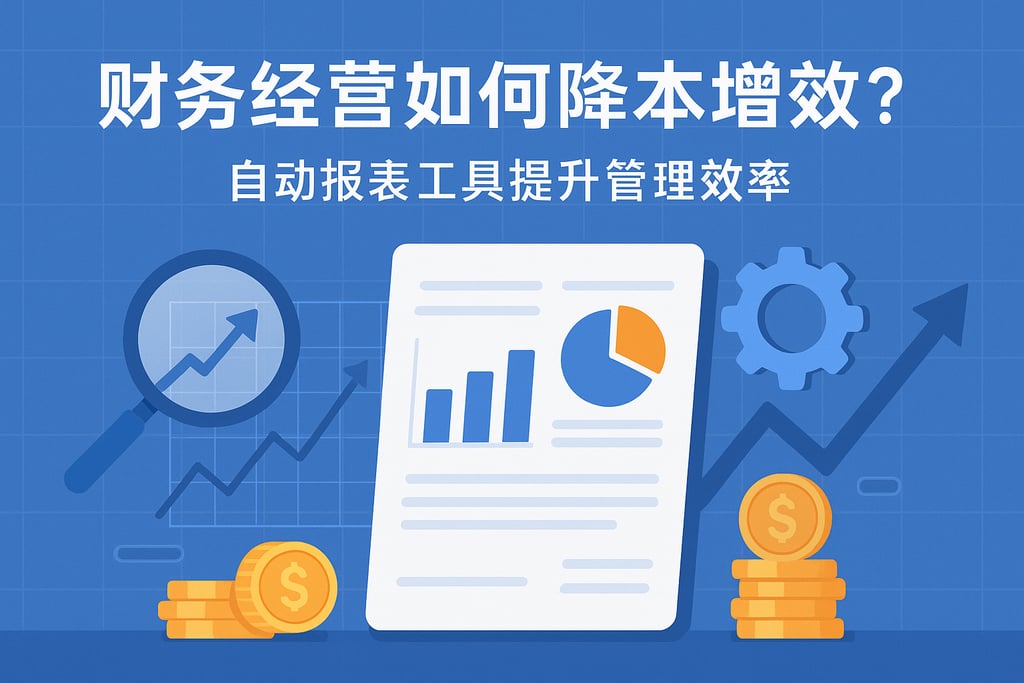 财务经营如何降本增效？自动报表工具提升管理效率