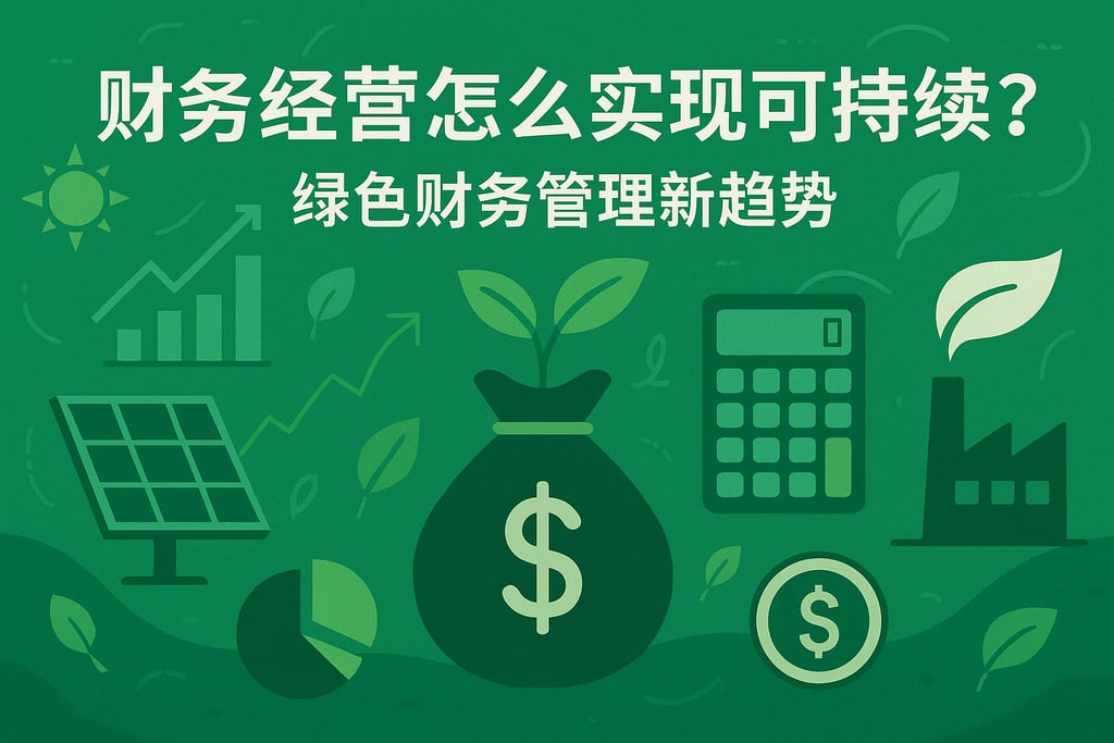 财务经营怎么实现可持续？绿色财务管理新趋势