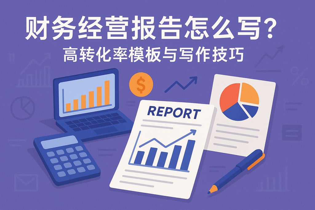 财务经营报告怎么写？高转化率模板与写作技巧