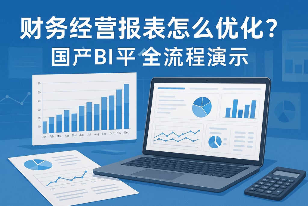财务经营报表怎么优化？国产BI平台全流程演示