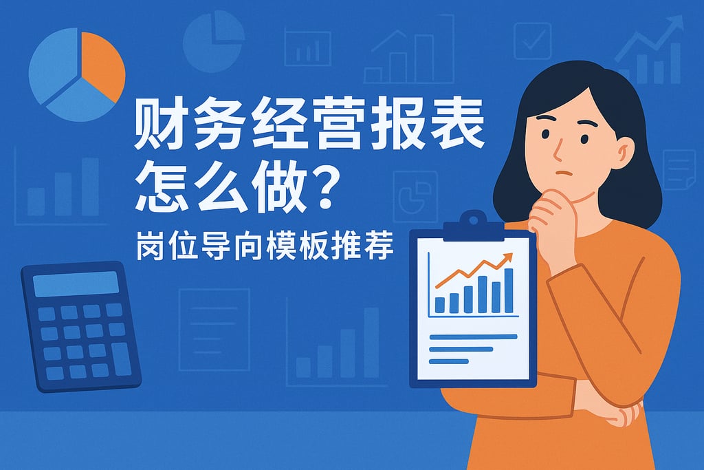 财务经营报表怎么做？岗位导向模板推荐