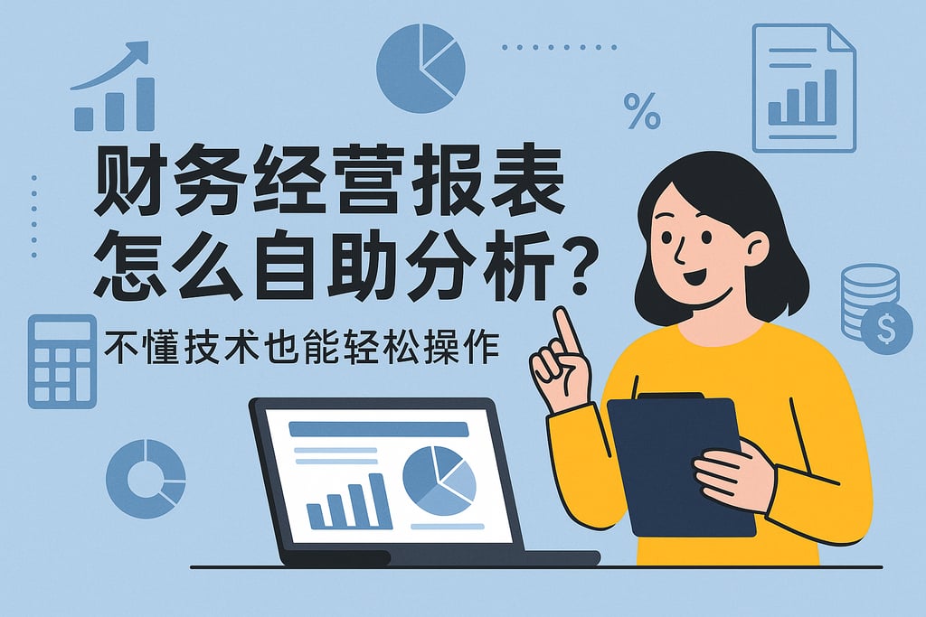 财务经营报表怎么自助分析？不懂技术也能轻松操作