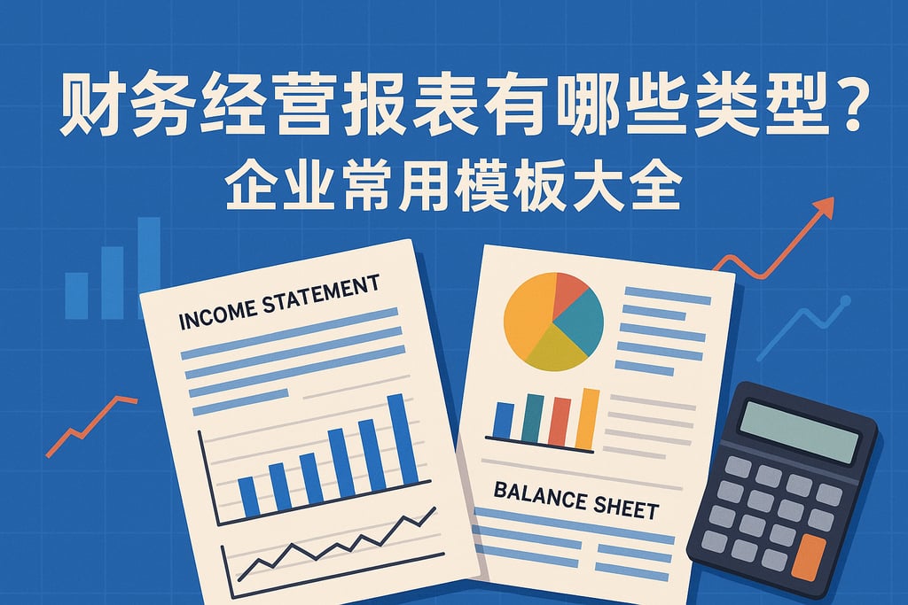 财务经营报表有哪些类型？企业常用模板大全