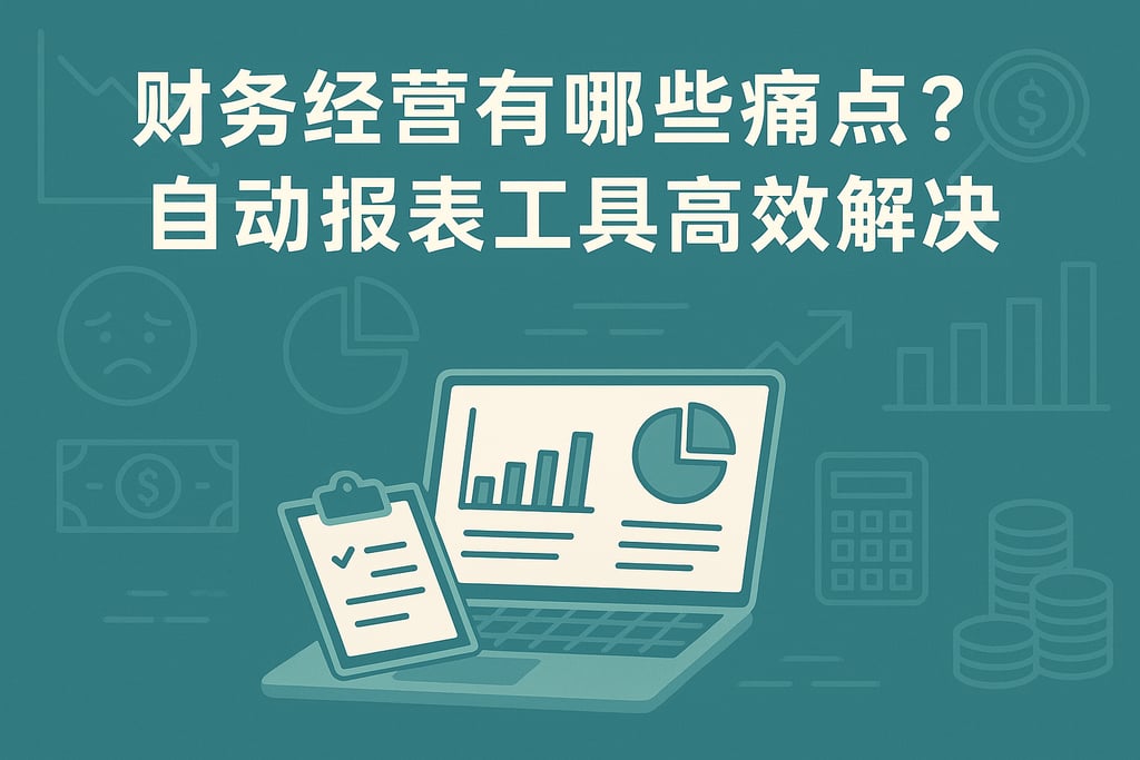 财务经营有哪些痛点？自动报表工具高效解决