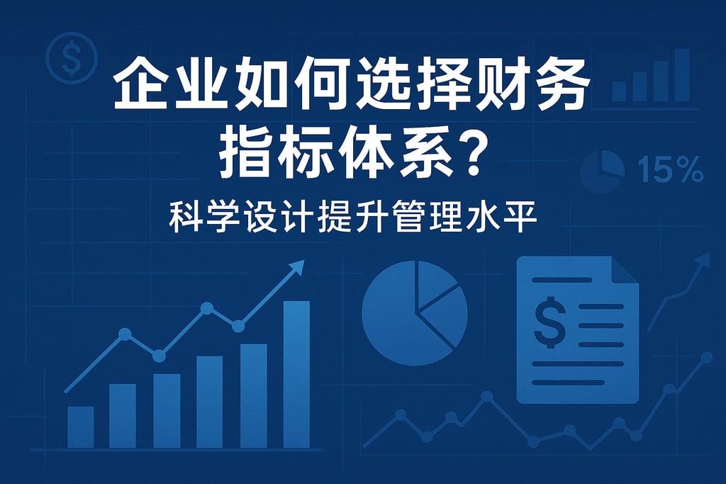企业如何选择财务指标体系？科学设计提升管理水平