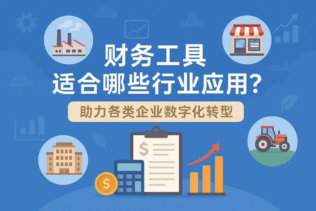 财务工具适合哪些行业应用？助力各类企业数字化转型