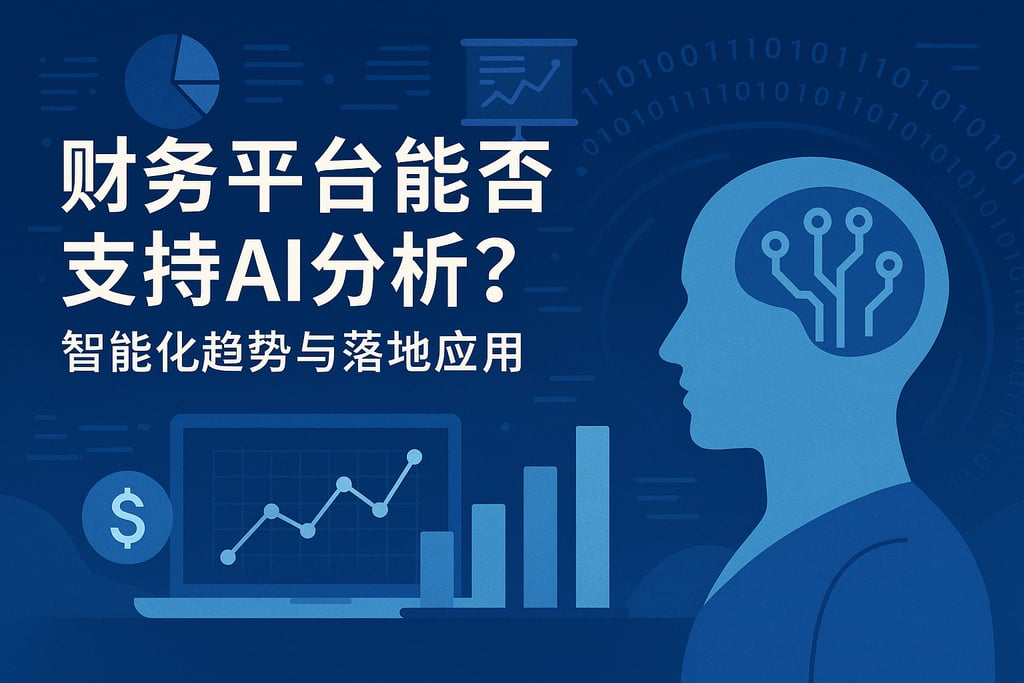 财务平台能否支持AI分析？智能化趋势与落地应用