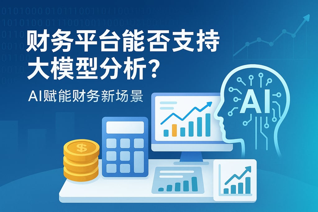财务平台能否支持大模型分析？AI赋能财务新场景