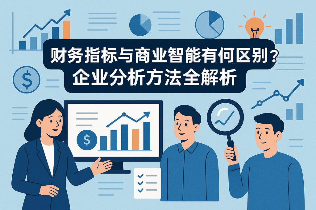 财务指标与商业智能有何区别？企业分析方法全解析