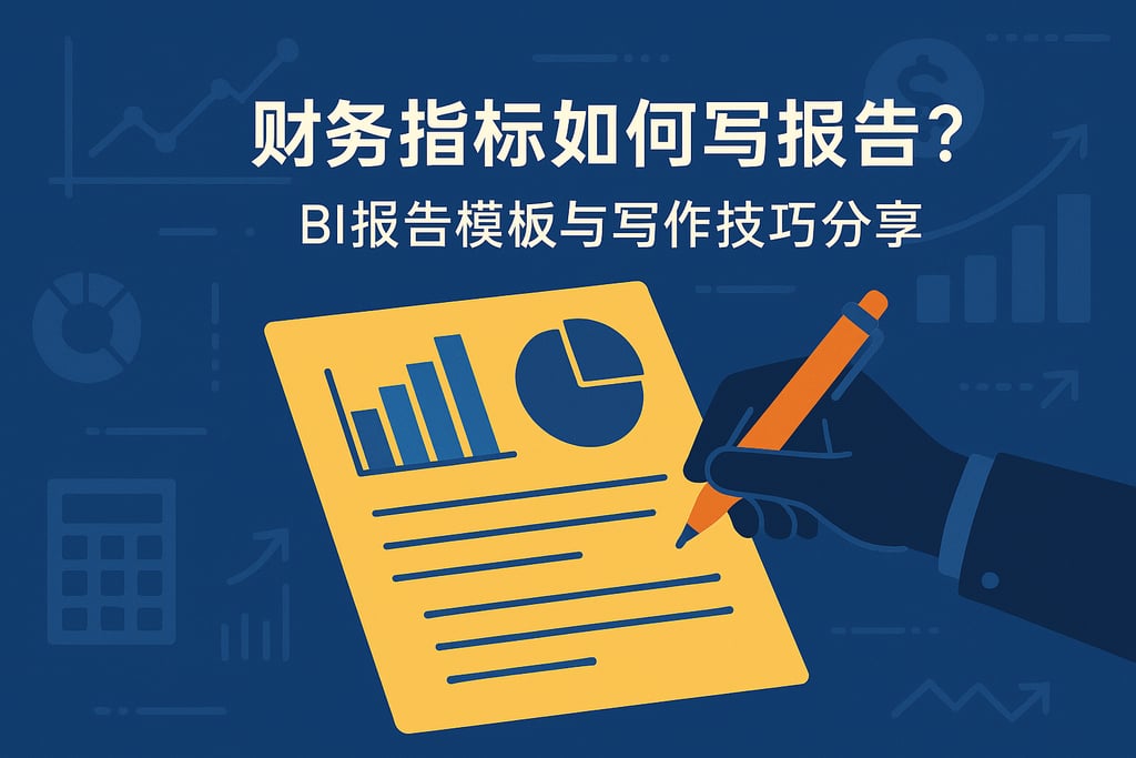 财务指标如何写报告？BI报告模板与写作技巧分享