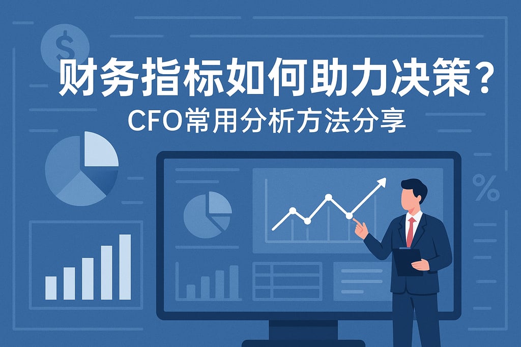 财务指标如何助力决策？CFO常用分析方法分享