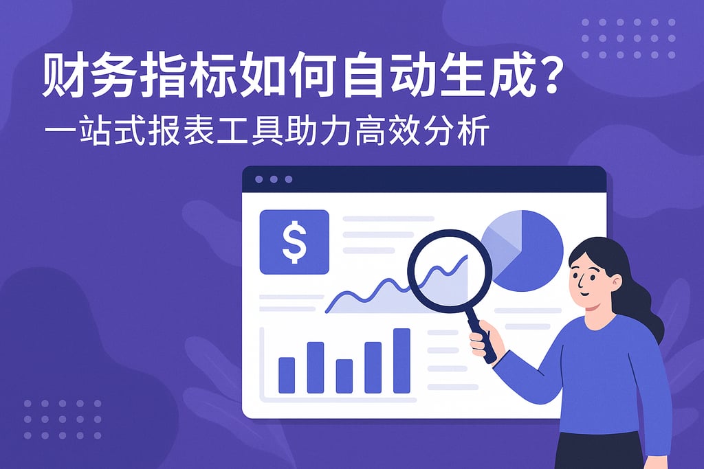 财务指标如何自动生成？一站式报表工具助力高效分析