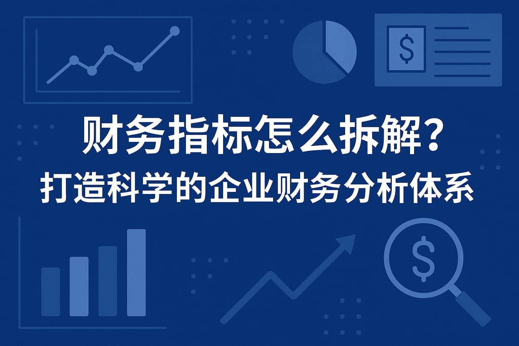 财务指标怎么拆解？打造科学的企业财务分析体系