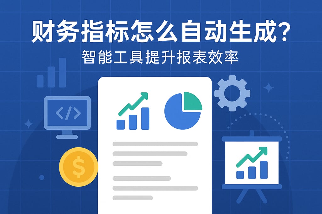 财务指标怎么自动生成？智能工具提升报表效率