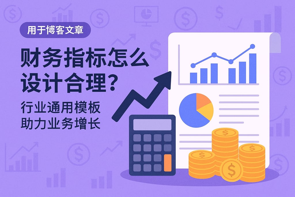 财务指标怎么设计合理？行业通用模板助力业务增长