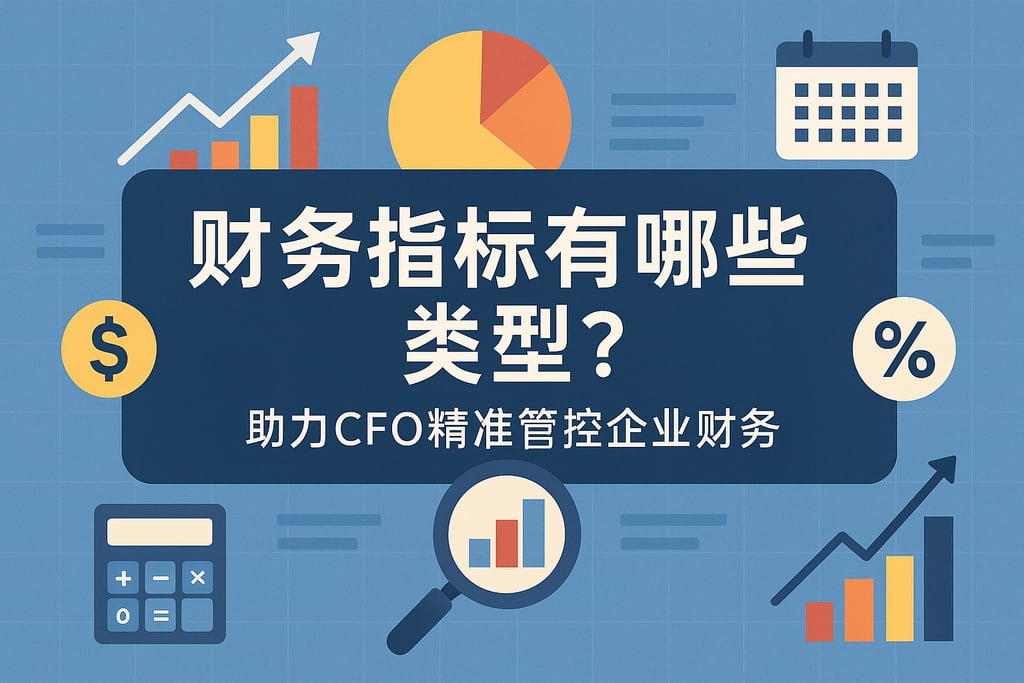 财务指标有哪些类型？助力CFO精准管控企业财务