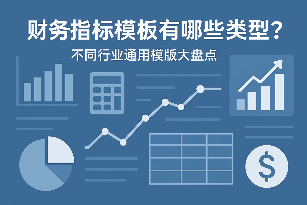财务指标模板有哪些类型？不同行业通用模板大盘点