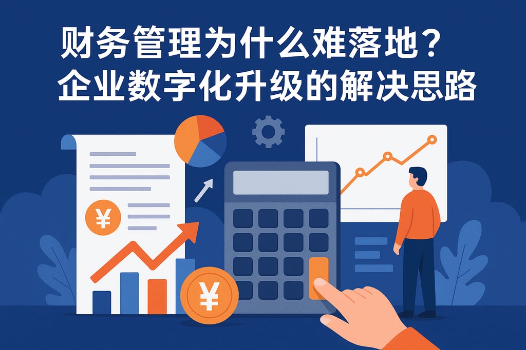 财务管理为什么难落地？企业数字化升级的解决思路