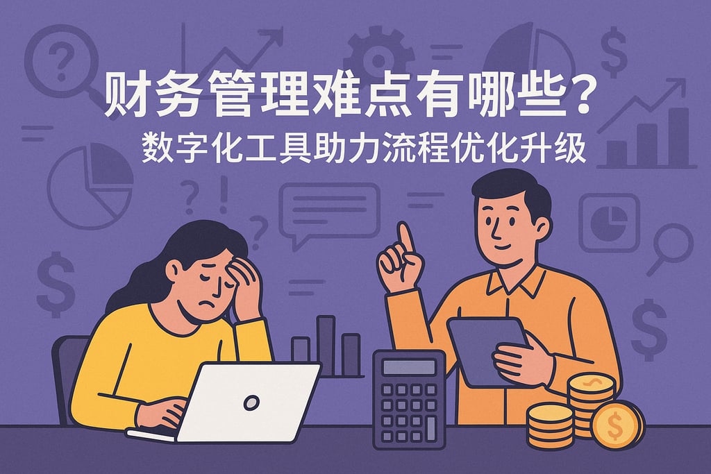 财务管理难点有哪些？数字化工具助力流程优化升级