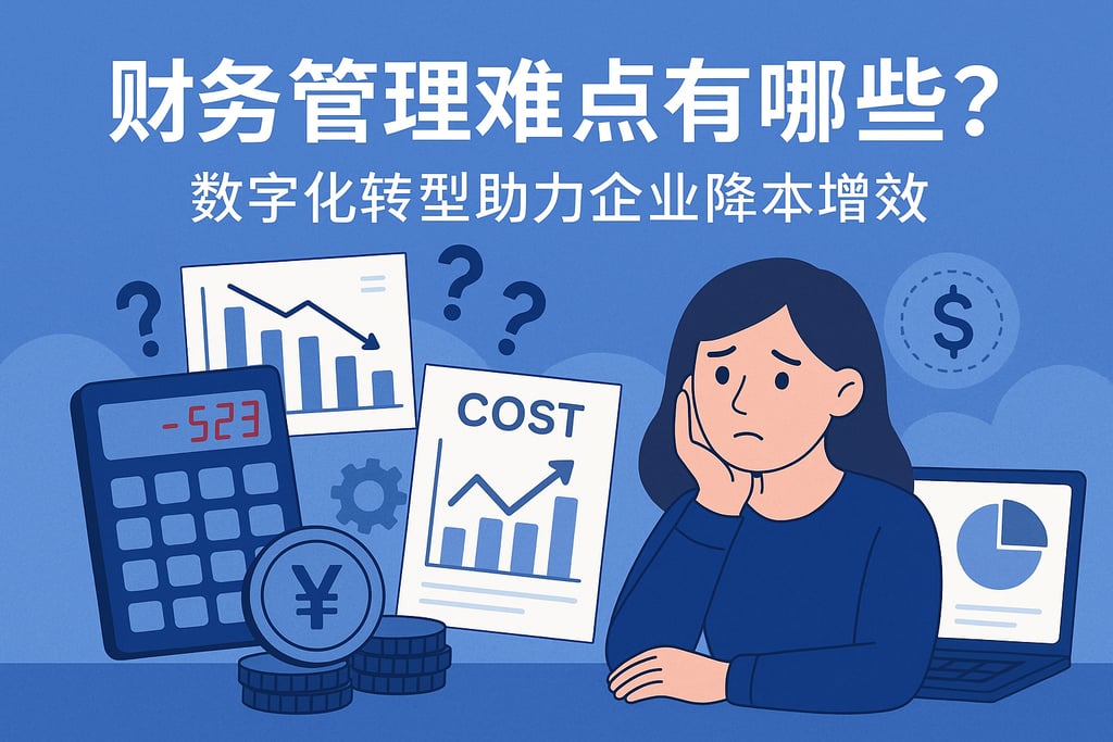 财务管理难点有哪些？数字化转型助力企业降本增效