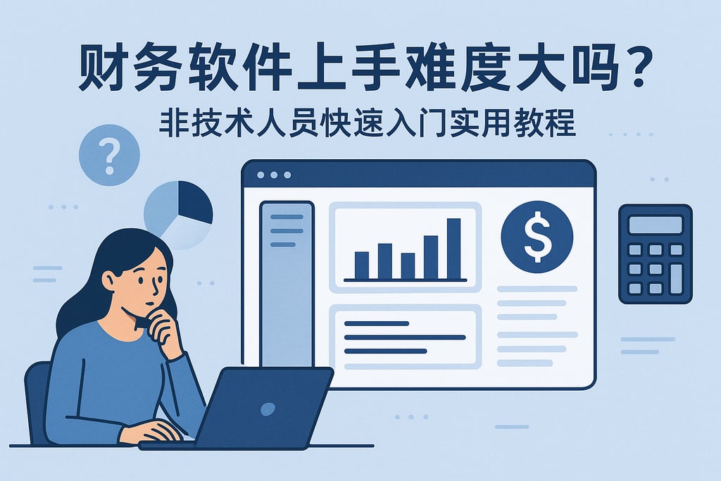 财务软件上手难度大吗？非技术人员快速入门实用教程