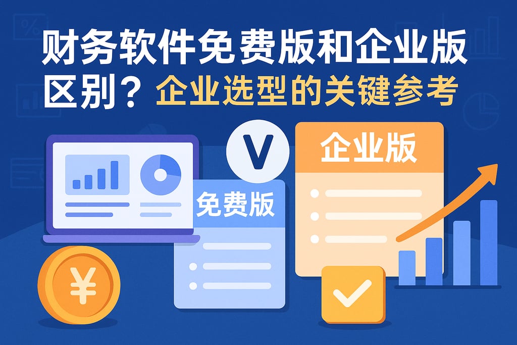 财务软件免费版和企业版区别？企业选型的关键参考