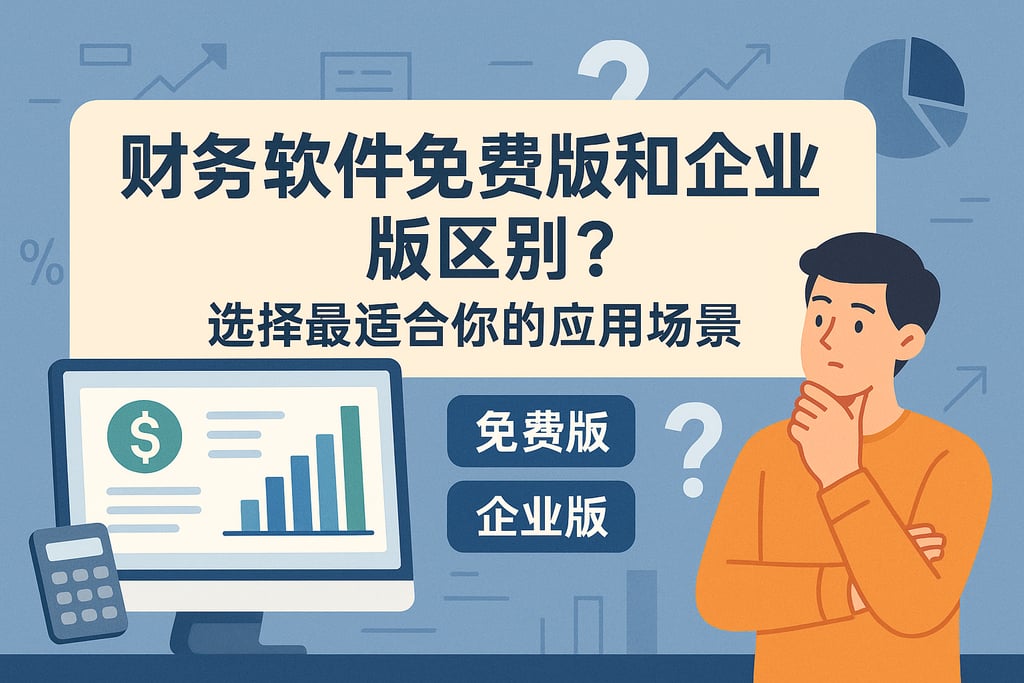 财务软件免费版和企业版区别？选择最适合你的应用场景