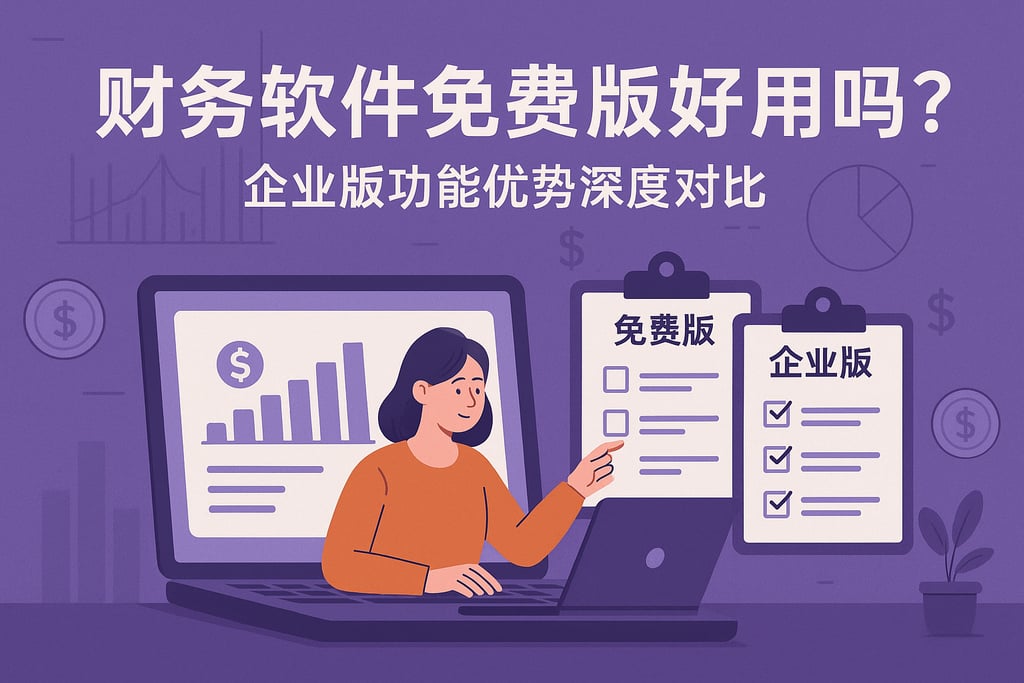 财务软件免费版好用吗？企业版功能优势深度对比
