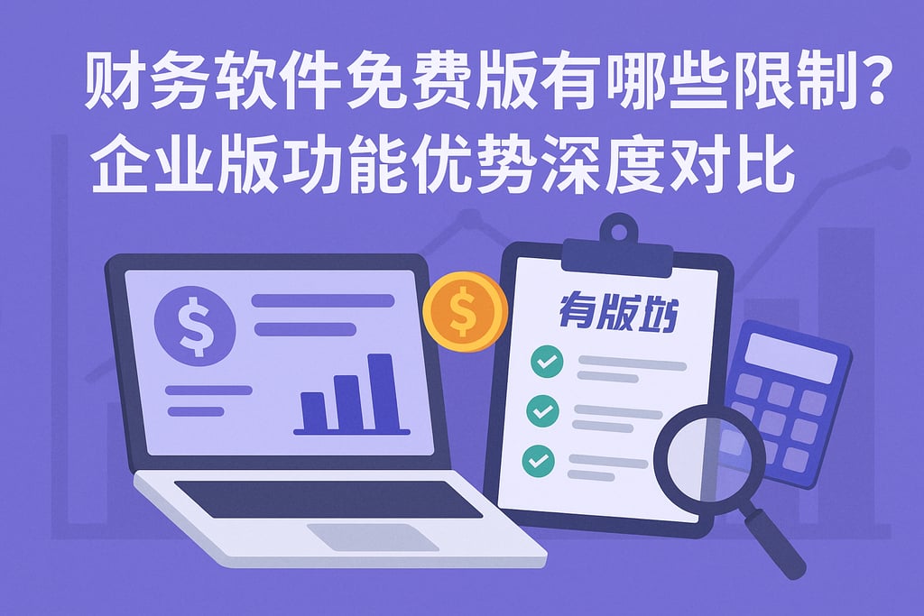 财务软件免费版有哪些限制？企业版功能优势深度对比