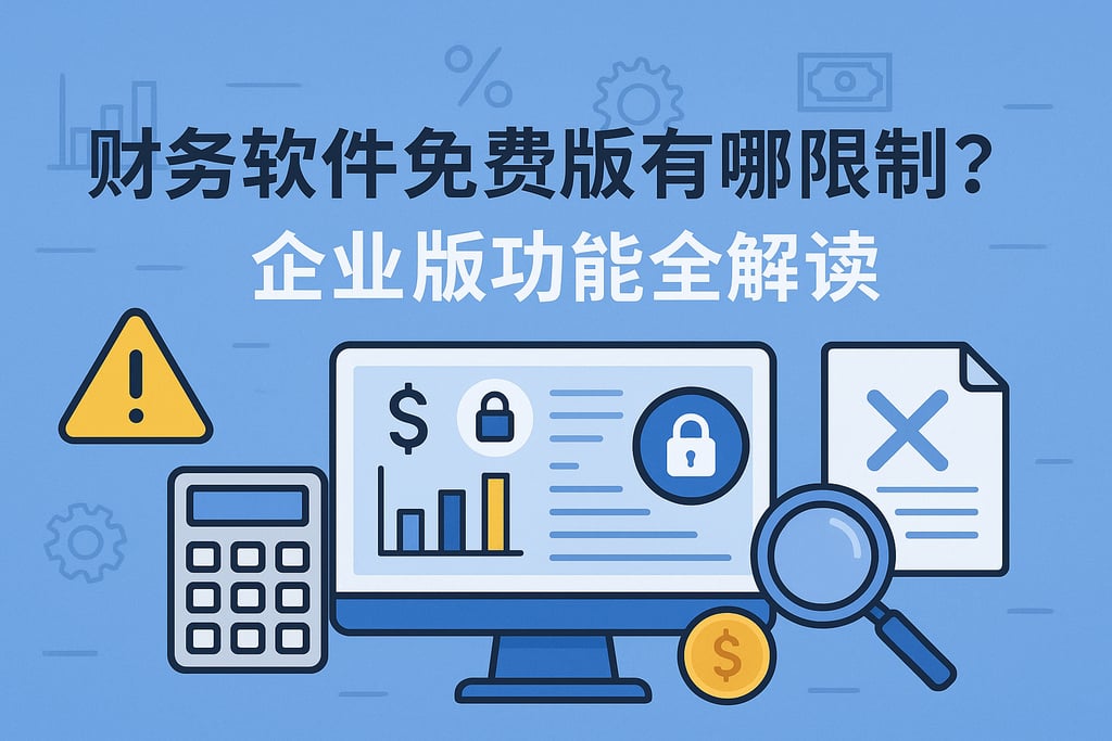 财务软件免费版有哪些限制？企业版功能全解读