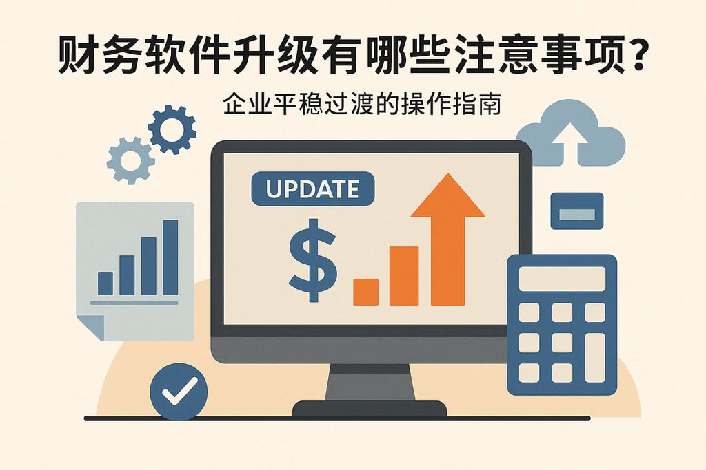财务软件升级有哪些注意事项？企业平稳过渡的操作指南
