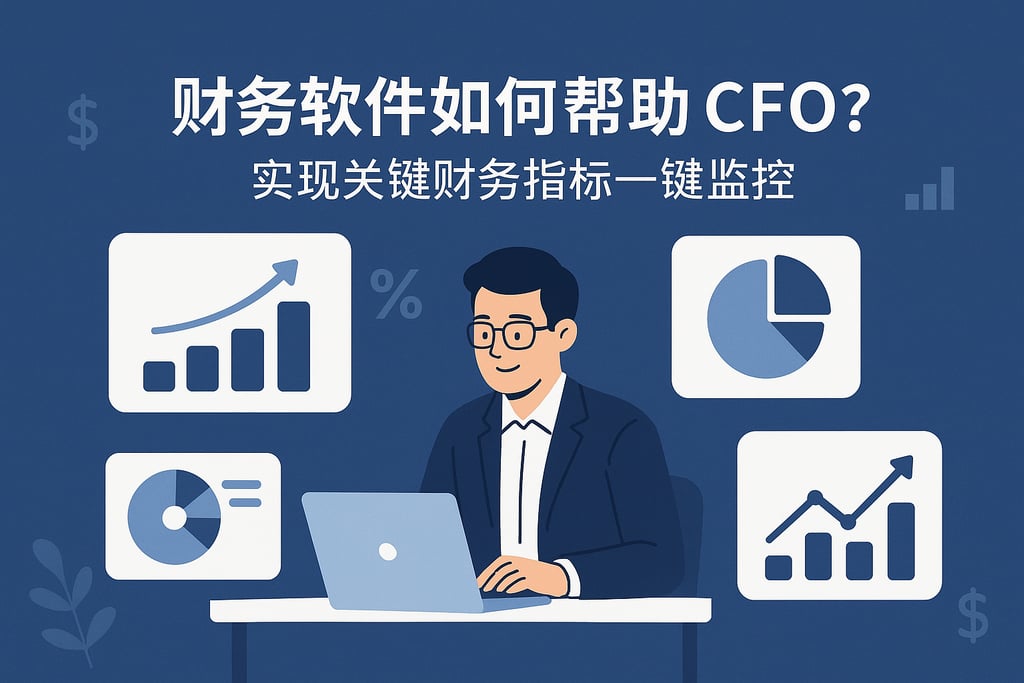 财务软件如何帮助CFO？实现关键财务指标一键监控