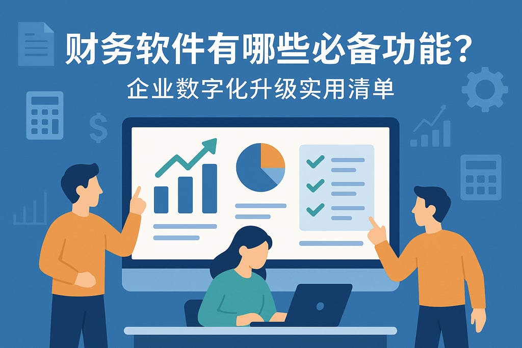 财务软件有哪些必备功能？企业数字化升级实用清单