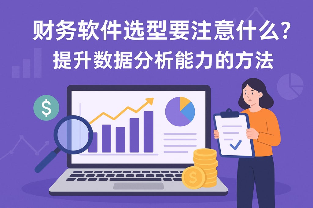 财务软件选型要注意什么？提升数据分析能力的方法