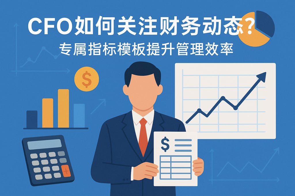 CFO如何关注财务动态？专属指标模板提升管理效率