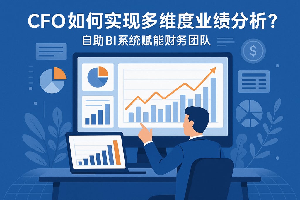 CFO如何实现多维度业绩分析？自助BI系统赋能财务团队