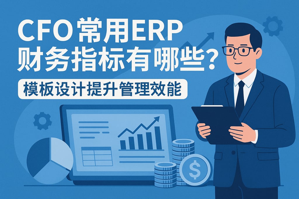 CFO常用ERP财务指标有哪些？模板设计提升管理效能
