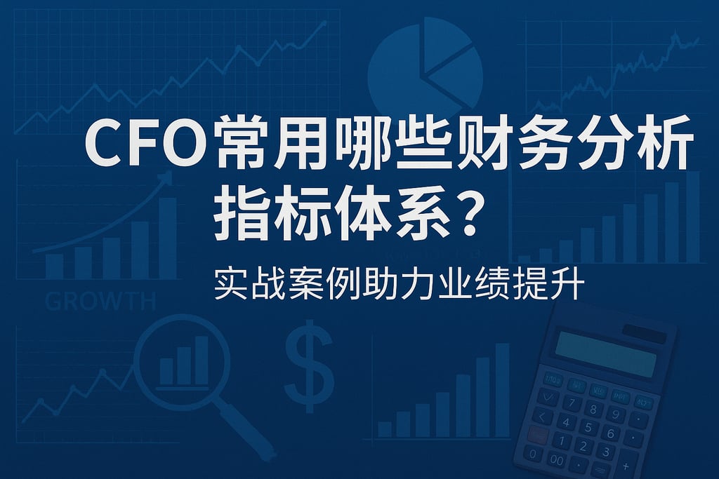 CFO常用哪些财务分析指标体系？实战案例助力业绩提升