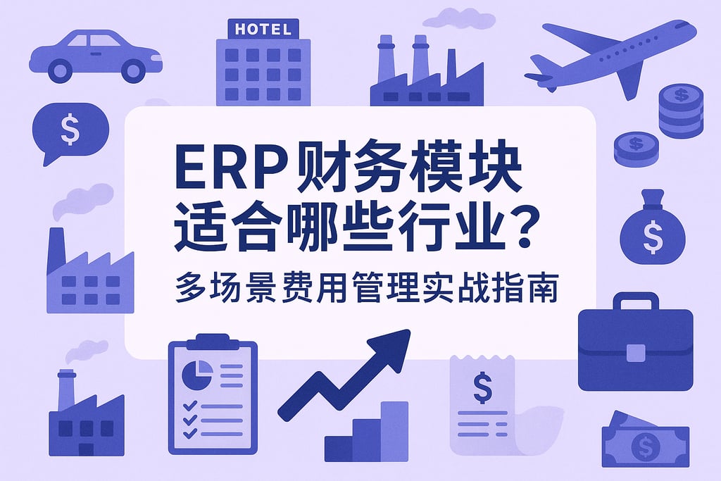 ERP财务模块适合哪些行业？多场景费用管理实战指南