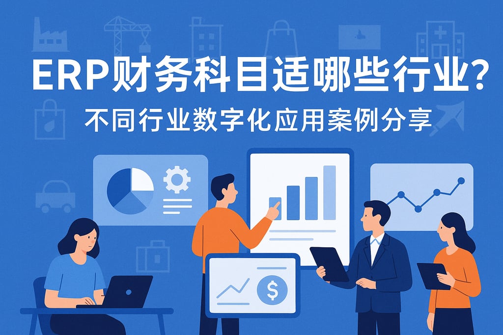 ERP财务科目适合哪些行业？不同行业数字化应用案例分享