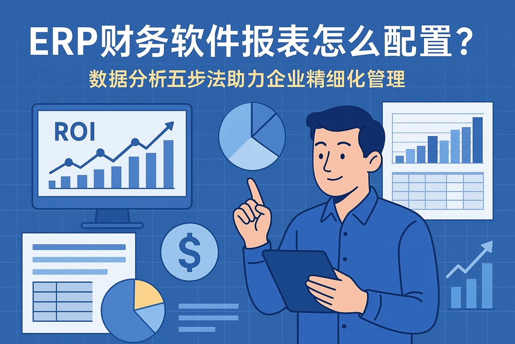 ERP财务软件报表怎么配置？数据分析五步法助力企业精细化管理
