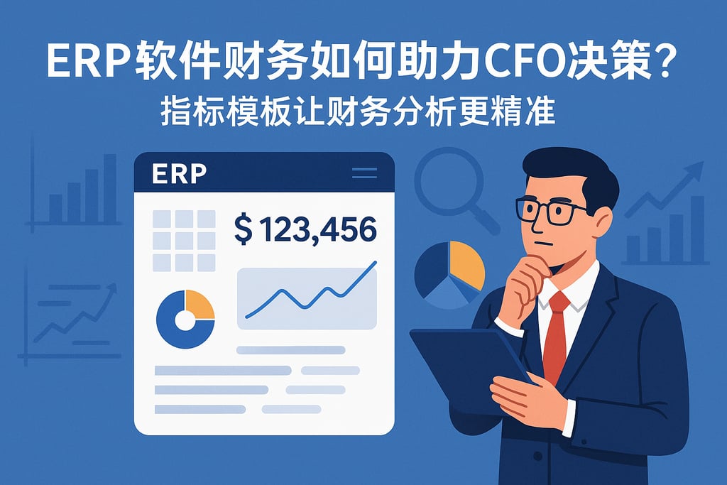 ERP软件财务如何助力CFO决策？指标模板让财务分析更精准