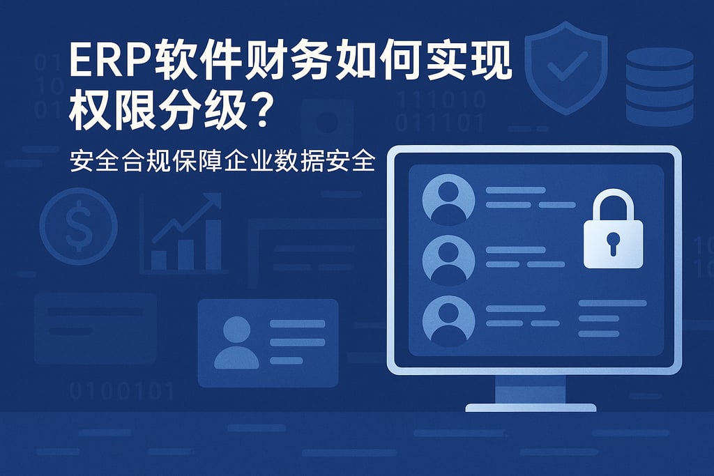 ERP软件财务如何实现权限分级？安全合规保障企业数据安全